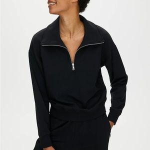 NWOT Aritzia Half-zip Terry Fleece Sweater